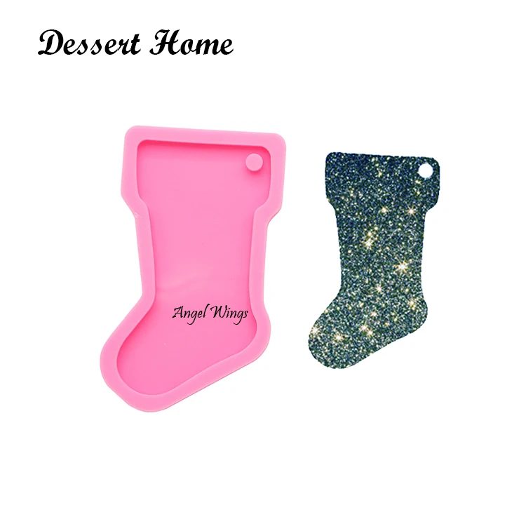 DY0108 Shiny Christmas Light/Tree/Ornament / keychains mold Silicone mold key chain mould Resin Decorative Craft DIY Ribbon Mold