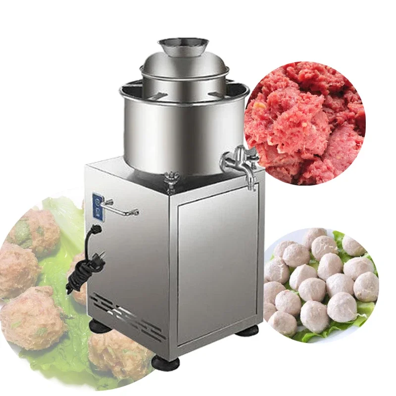 Hot Sale Fish Ball Grinding Machine Meat Mixer Manufacturer Electric Meatball Beater Machine Meat Mincer Maker