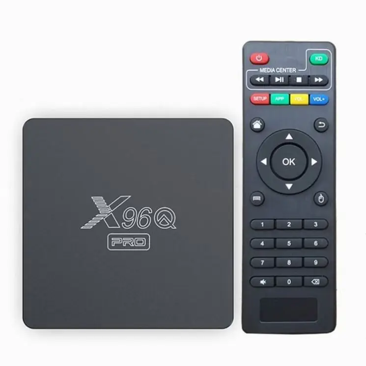 Hot selling Set Top Box X96Q Pro 2.4G/5G Dual WIFI 2GB 16GB Allwinner H313 Media Player H.265 TV Box