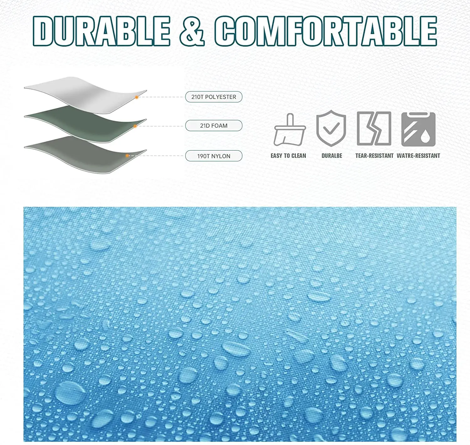 Lightweight Moisture Proof Waterproof Folding Camping Mattress Outdoor Single Double Camping Mat Self Inflating Sleeping Pad