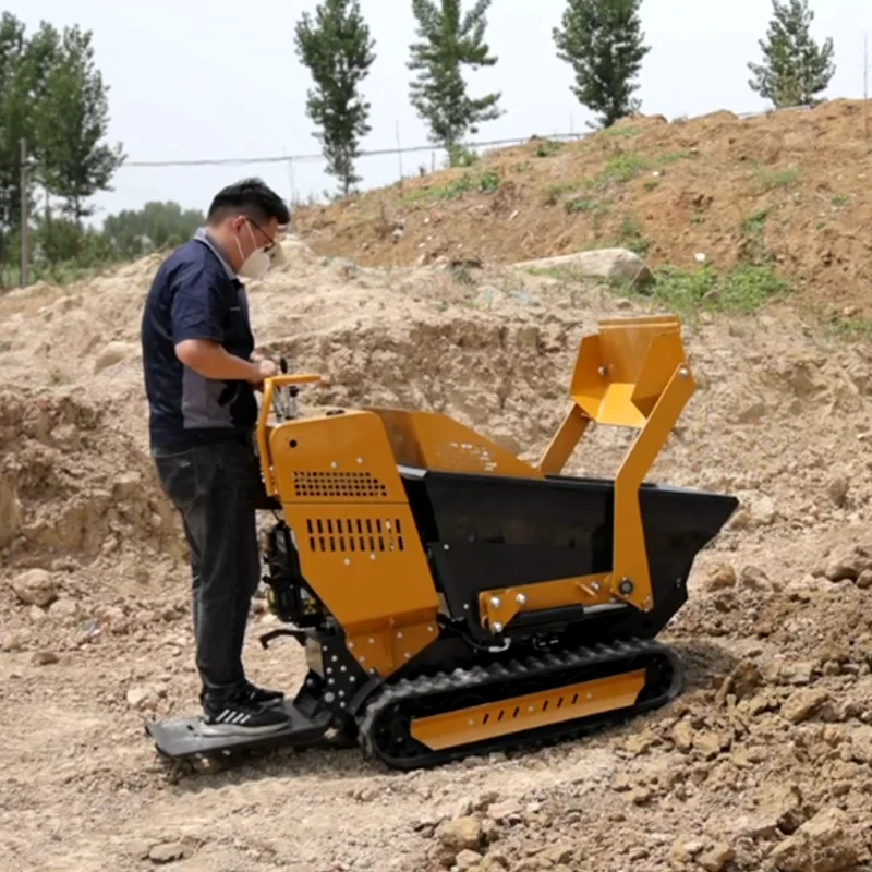 Chinese Manufacturer crawler dumper truck garden farm use auto loader dumper CE certificate mini dumper 0.5- 1 ton