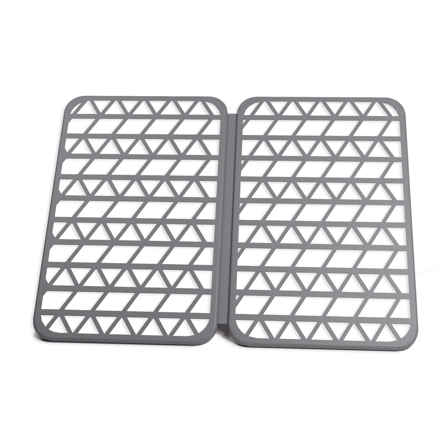 Foldable Dish Drying Mat Stone Diatomaceous Earth Quick Drying Silicone Webbing Diatomite Dish Pad