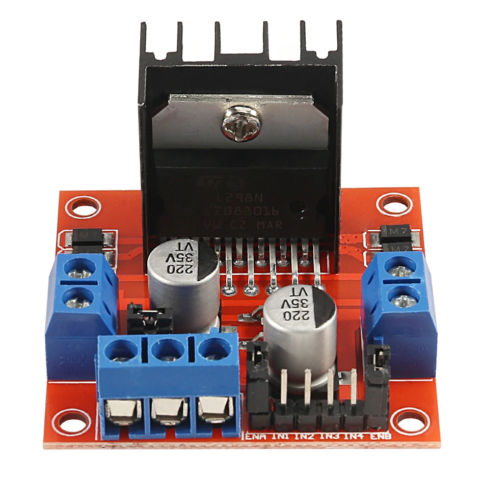 5PCS L298N Dual H Bridge DC Stepper Motor Driver Controller Board Module for Arduino L298N for Smart Car Robot