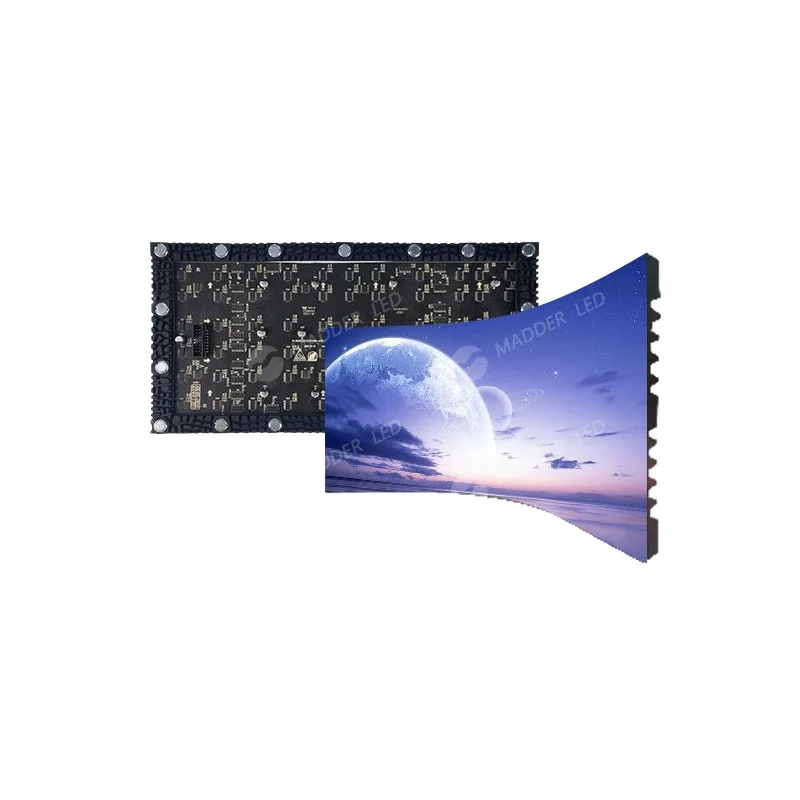 Indoor  capacitive circular curved P2.5 P2 P1.86 soft led module cylindrical led display flexible led screen