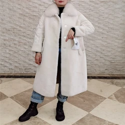 Ladies comfortable winter long thick down coats sheepskin shearling jackets teddy bear coats