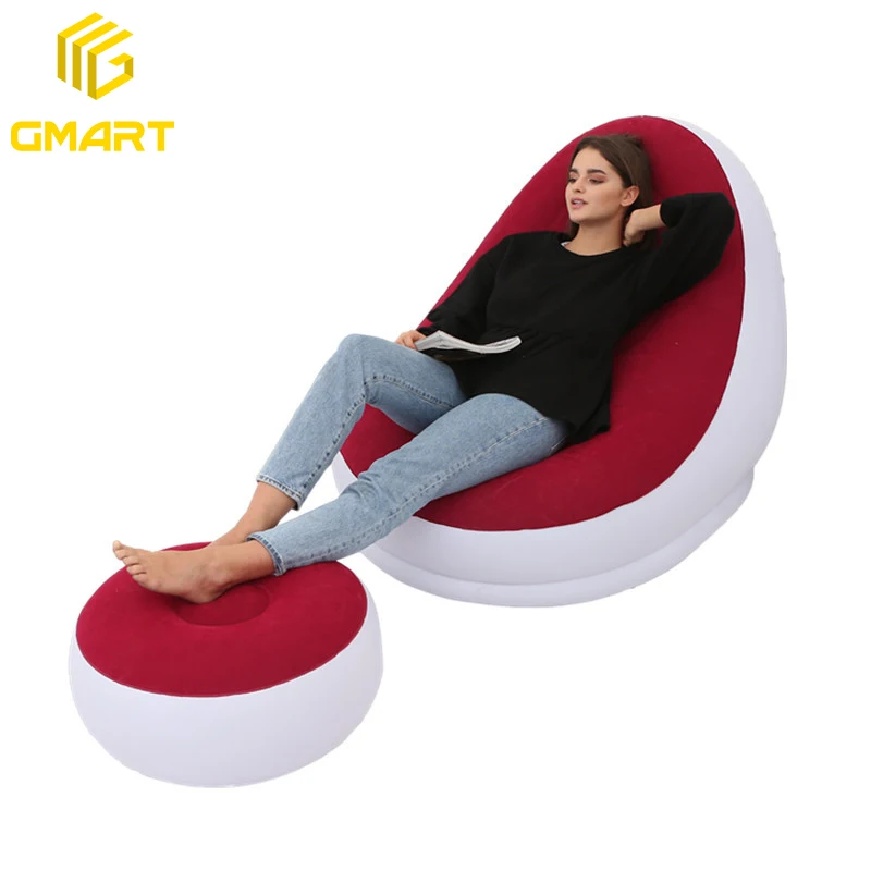 Gmart Comfort Living Room Furniture Online Cane C Shaped Gen Lazy Sofa Bench Reception Ottoman Inflatable Sofa