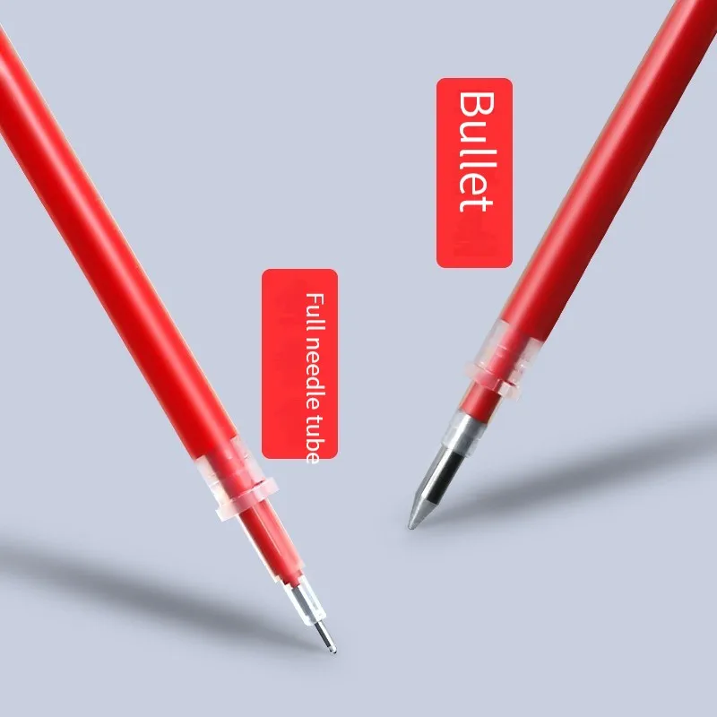 Deli 33388 red pen for teachers to correct homework red pen 0.5mm for students to mark key red ink pen core