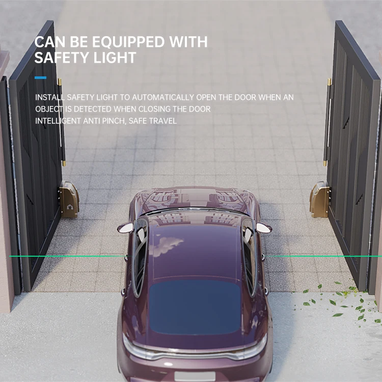 Roller type Residential Household 400KG Gear System Motor Automatic Swing Gate Opener Operator