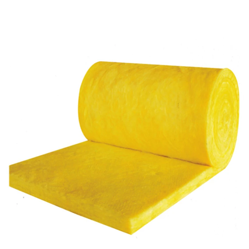 China factory heat thermal insulation materials roofing yellow or chocolate wool fiber felt glass wool blanket