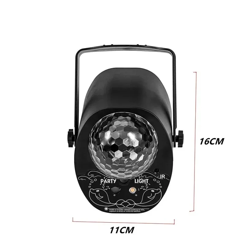 Party Disco Light Magic Dj Ball Mini Cheap Club LED Light Sound Control Strobe UV Stage Projection Lights