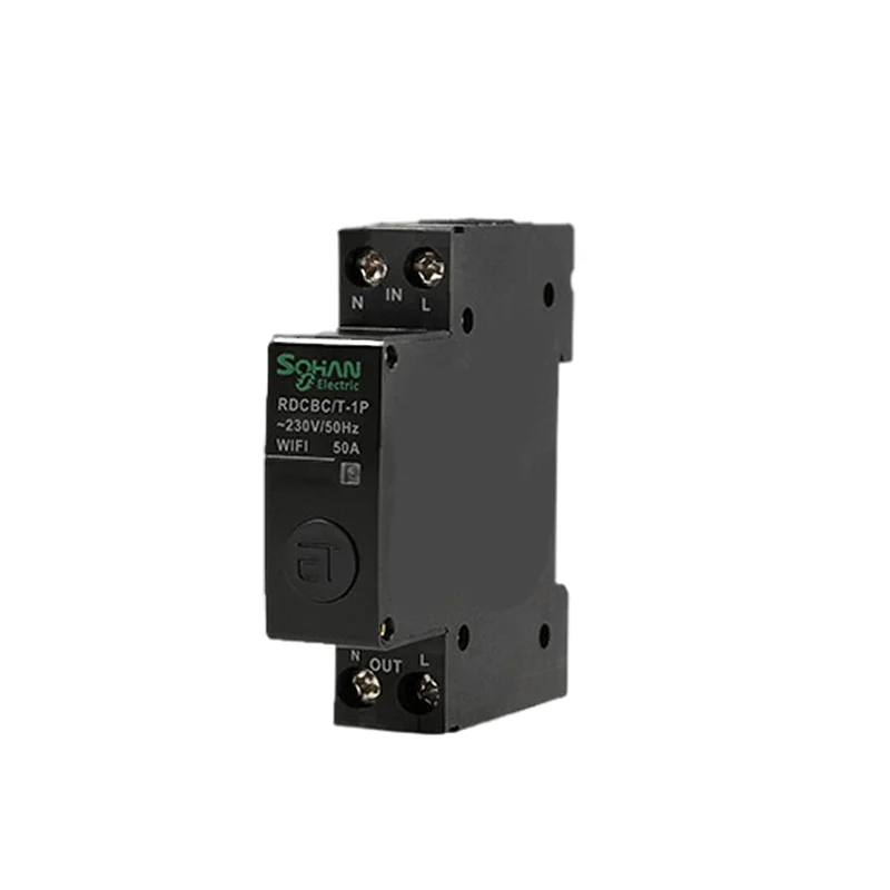1P Din Rail WIFI Circuit Breaker Smart Timer Switch Relay Remote Control By Tuya APP Smart Home Compatiable With Alexa Google