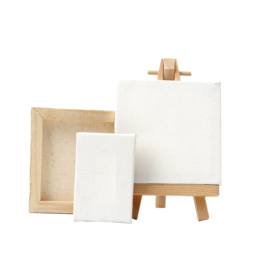 
High Quality Professional Art Acrylic Mini White Easels Painting Canvas 