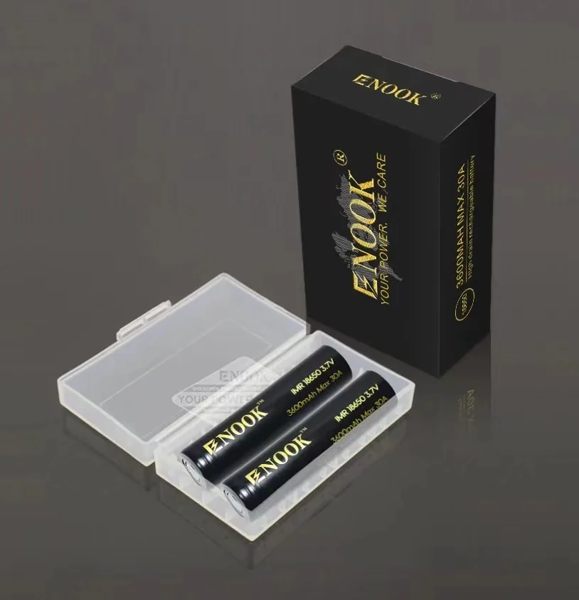 Enook 18650 3600mAh MAX 35A 3.7v li ion battery for flashlight batteries battery