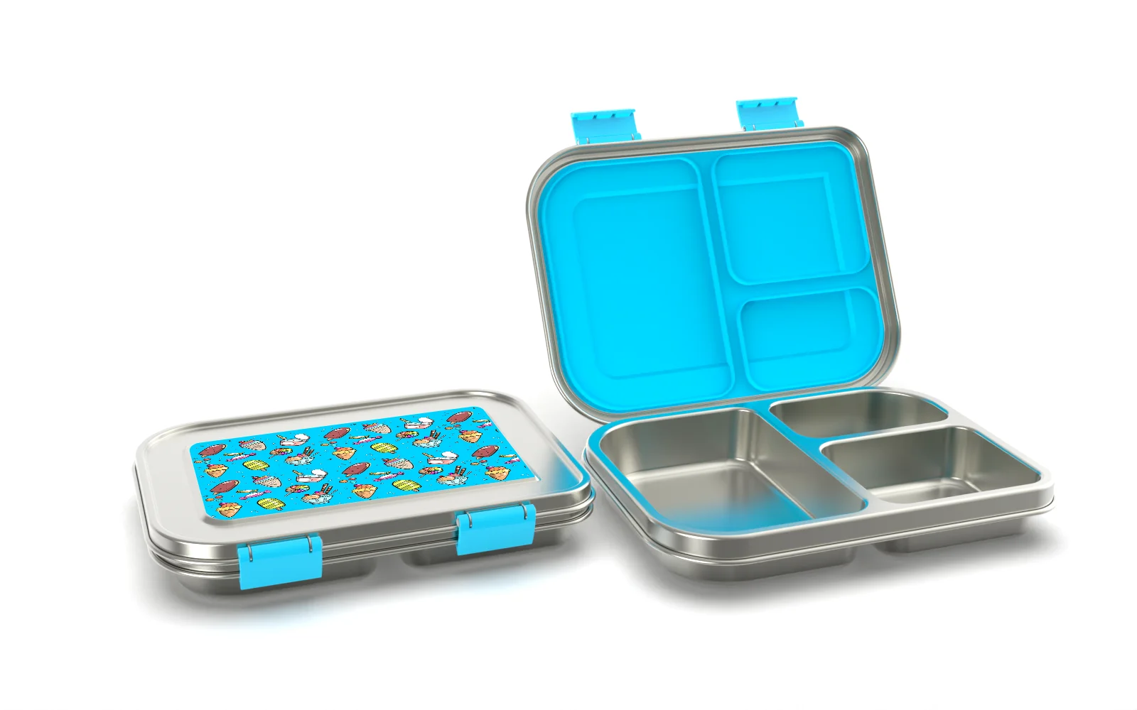 SUS304 R AOHEA Patented CPCLFGBFDA Lunchbox with Sauce Cutlery Set Safe Salad Container 1000 ml Inventory suppliers for girl