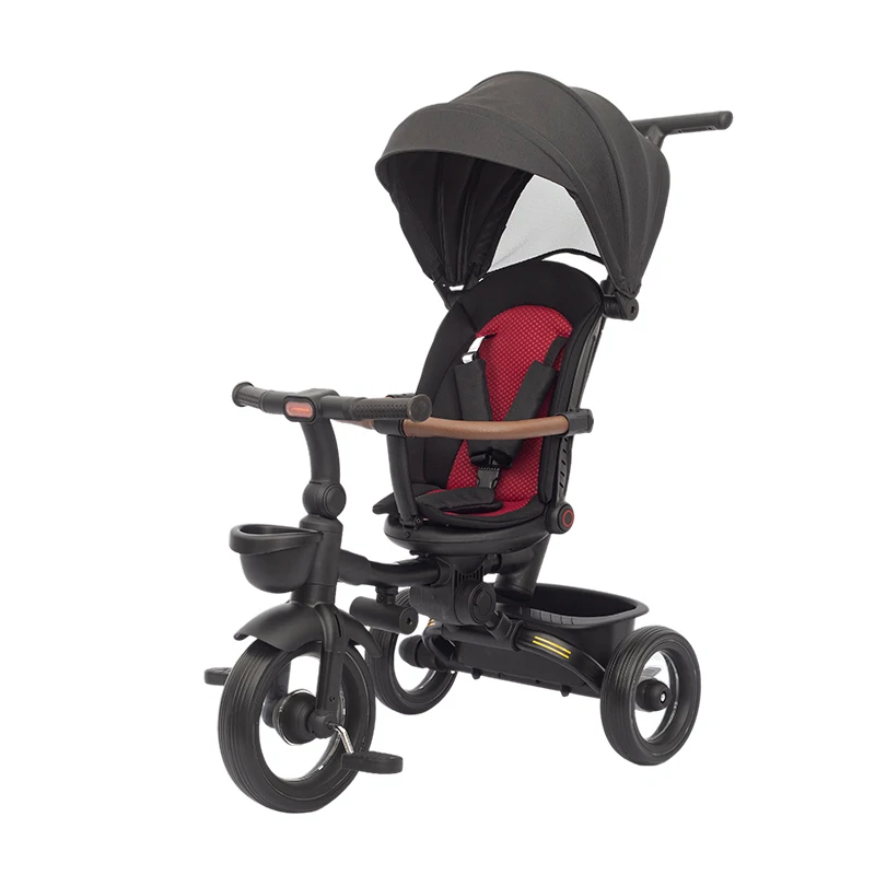 Multi-functional Folding 4 in 1 Baby Tricycle Can Be Rotated and Lie Down For 2 to 4 Years Old Stroller Tricycles For Children