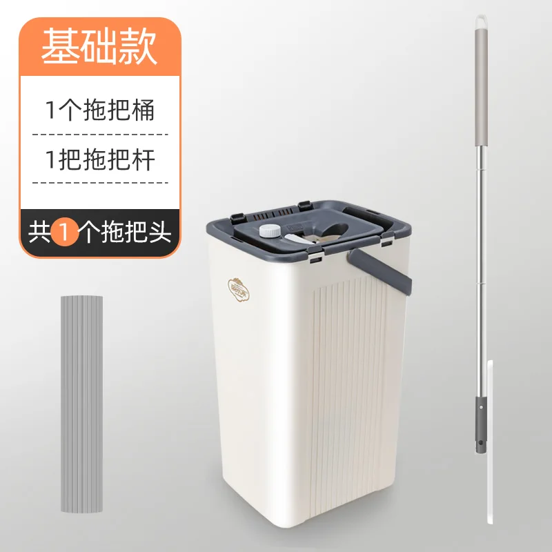 Самоочищающаяся Швабра PVA с щеткой и одним ведром, 2 в 1, швабра PVA для сухой и чистой уборки