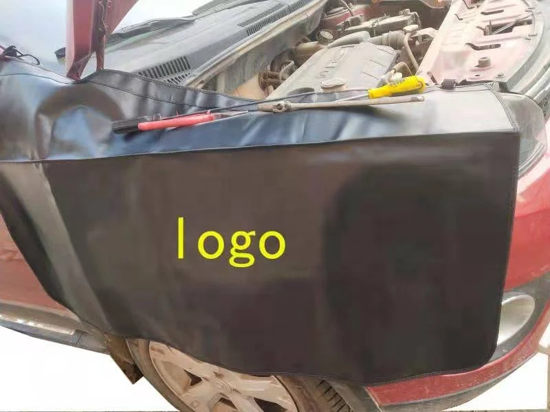 Custom Anti-oil Car Fender Covers PVC Magnetic Auto Repair Protection Pad Side Dust Car Fender Cover With Magnetic