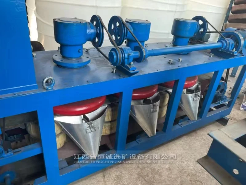 Dry separator conveyor belt three disc magnetic separator for tantalum niobium, tin ore