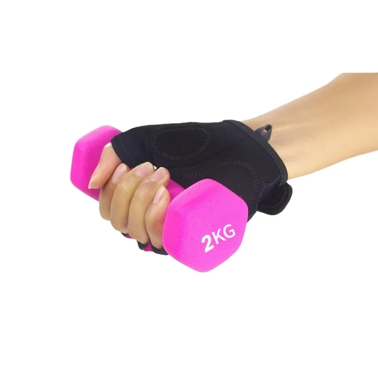 Custom Logo High Quality 3lb 10 Pound Neoprene Pink Black Colorful Dumbells Women 2kg 1 3 5 kg