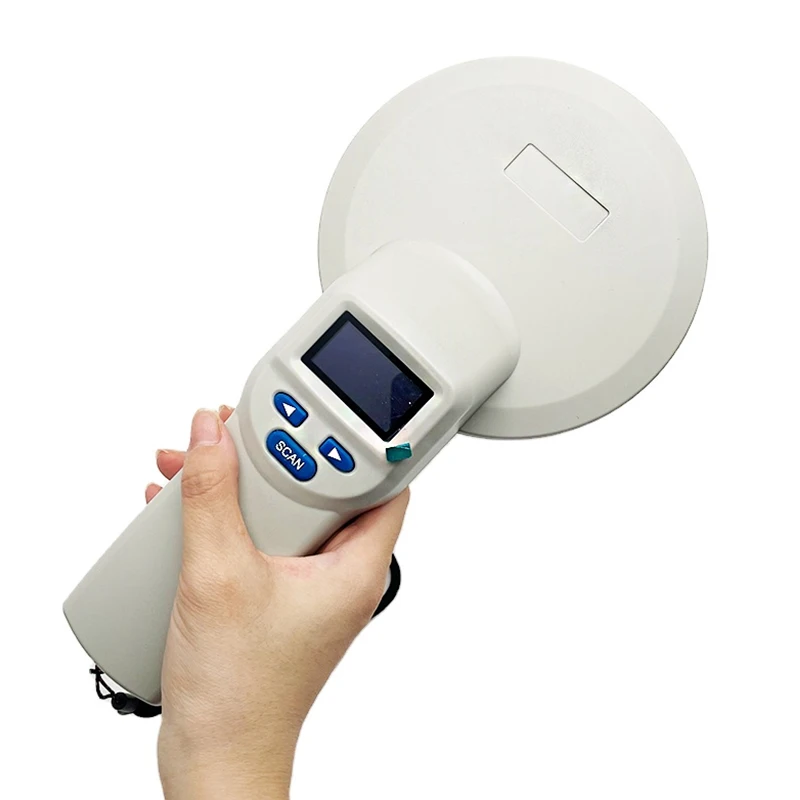 Cattle Cow Animal Livestock RFID Ear Tag Reader Pet Handheld Long Distance Microchip Scanner