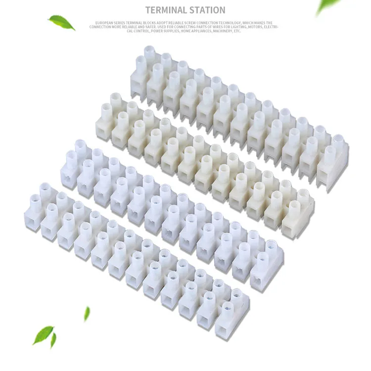 12 poles 12 Way push in Terminal Strip PA66 nylon plastic Insulated Electrical Wire Connector 12 pin terminal block