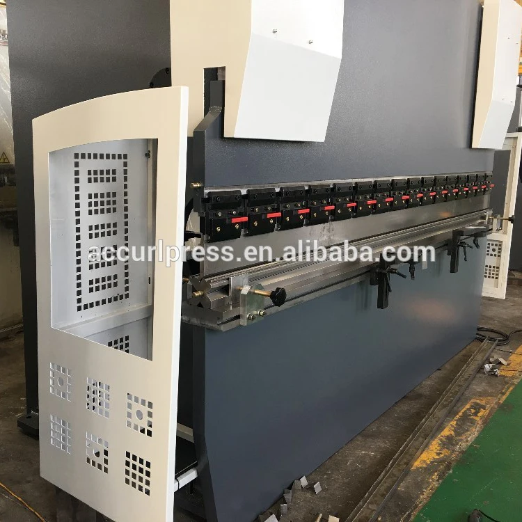 Accurl 100T*3200 hydraulic steel plate press brake bending machine 3+1 axes steel plate folding machine