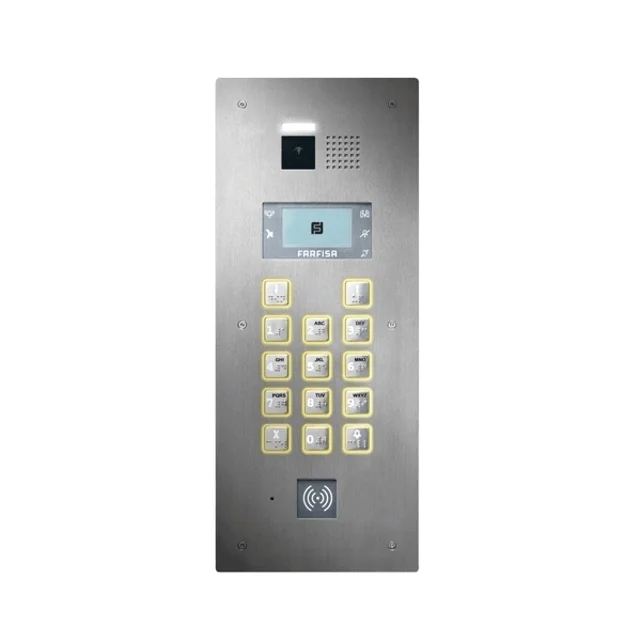 Top quality vandalproof video door entry panel Farfisa TD2000HE digital call  real estate doorbell camera for buildings