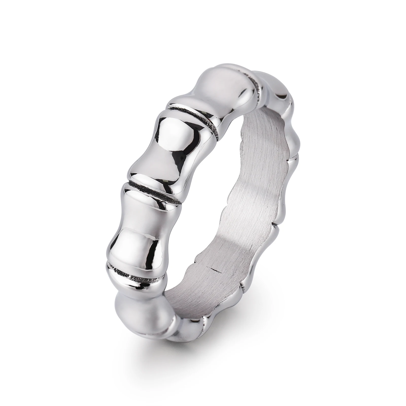 Модный дизайн, аксессуары, обручальное кольцо, ювелирные изделия, кольцо из нержавеющей стали и бамбука