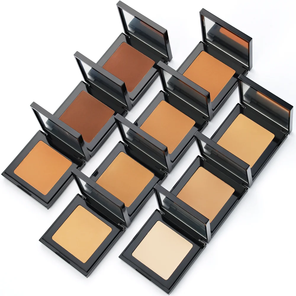 Custom Refillable Structure Products Empty Make Up Makeup Compact Packaging Makeup Matte Powder Compact