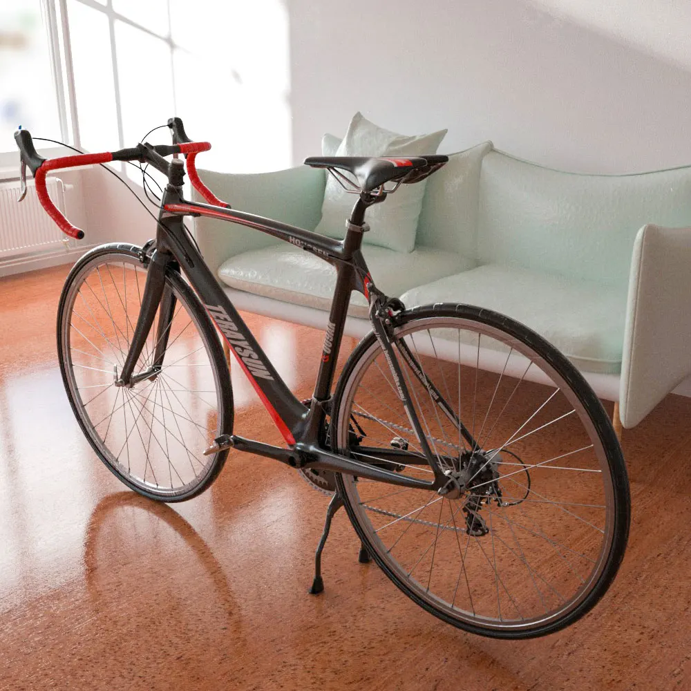 Double Leg Bicycle Kickstands Bike Center Rack Steel