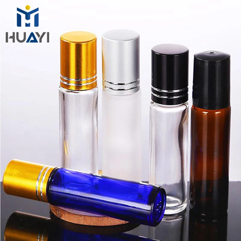 Customized 1ml 3ml 6ml Glass Luxury Oil Roll On Perfume Bottle With Roller Ball