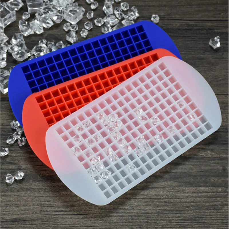 160 Cavity Durable Food Grade Ice Cube Tray Set Mold Silicone Kitchen and home use ice cube tray Ice mold
