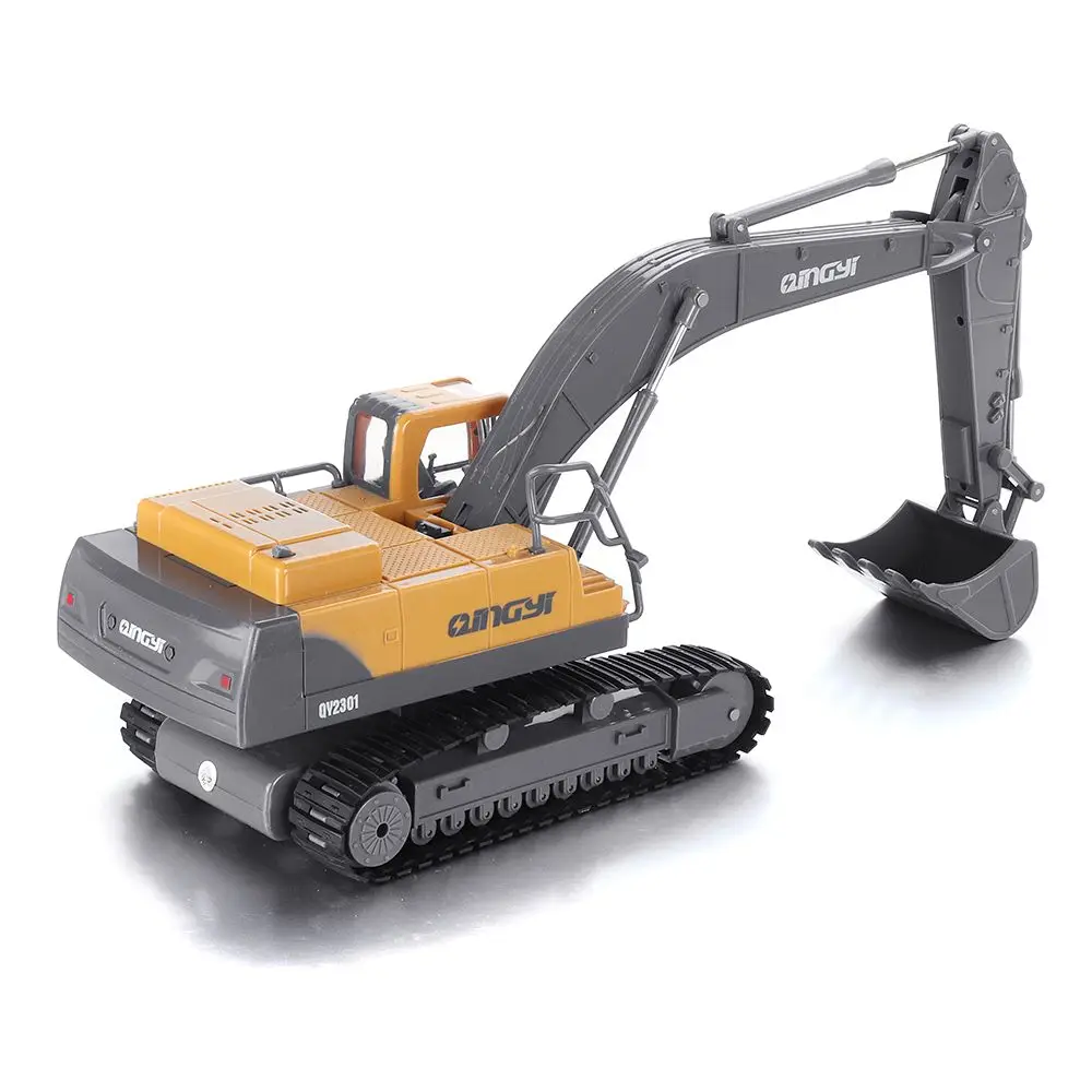 2 4G крутой дизайн ABS пульт дистанционного управления 1:28 8CH RC строительный экскаватор грузовик с перезаряжаемой