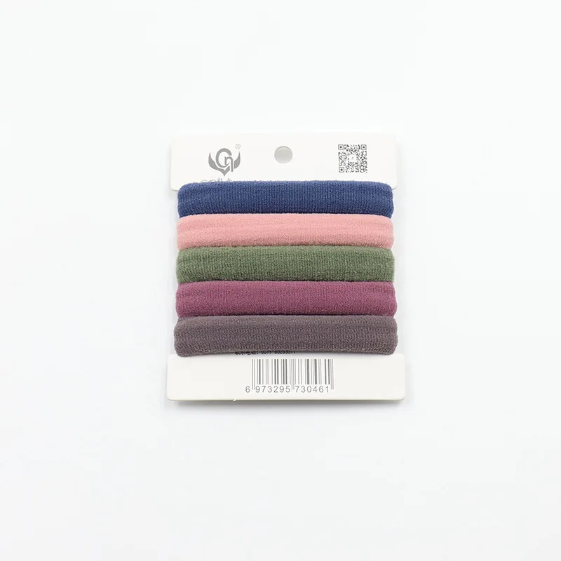 Nylon Ponytail Holder Elastic Hair Bands for Women Wholesale Cheap Price Candy Color Hair Accessary 200pcs Decoration Fashion 2g