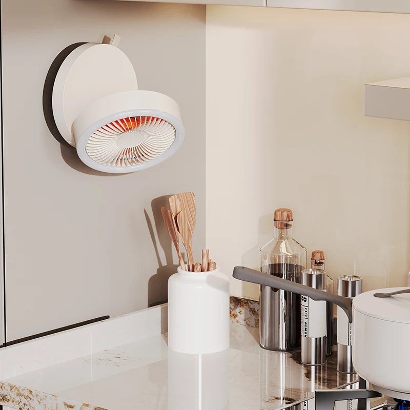Rechargeable Wall-mounted Hanging Cooling Desktop Kitchen Toilet Fans Remote Control Folding Air Cooler Circulating Wall Fan