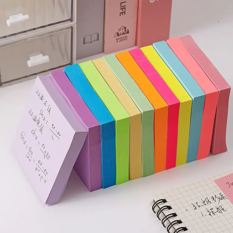 Custom Logo Sticky Notes Stationery Memo Pads with Sticky Back for Easy Attachment