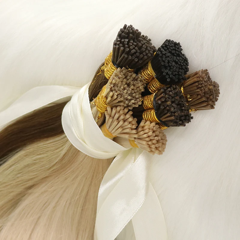 Fangcun Factory Double Drawn I Tip Hair Extension Remy Keratin Hair Human Hair Extensions  I Tip