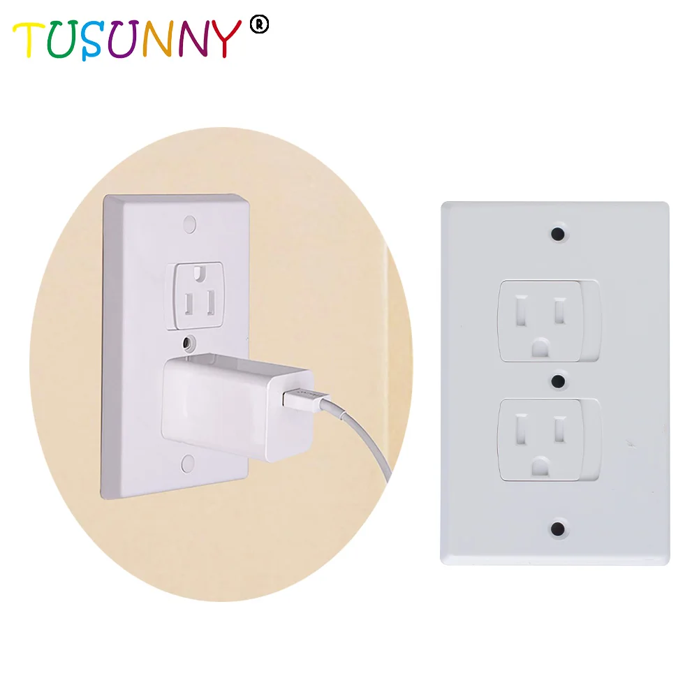 Домашние самозакрывающиеся крышки для розеток, универсальная крышка для электрической розетки, безопасная настенная розетка