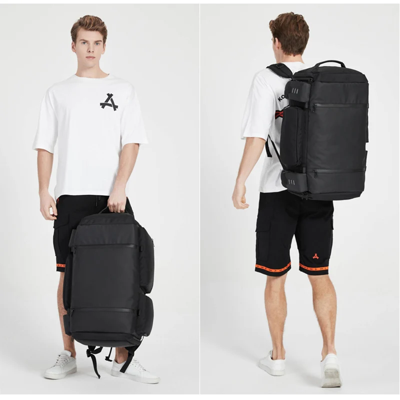 Ozuko 9326 Large Gym Backpack Sports Duffle Bag with Shoes Compartment, 3 Way Waterproof College School Carry On Travel