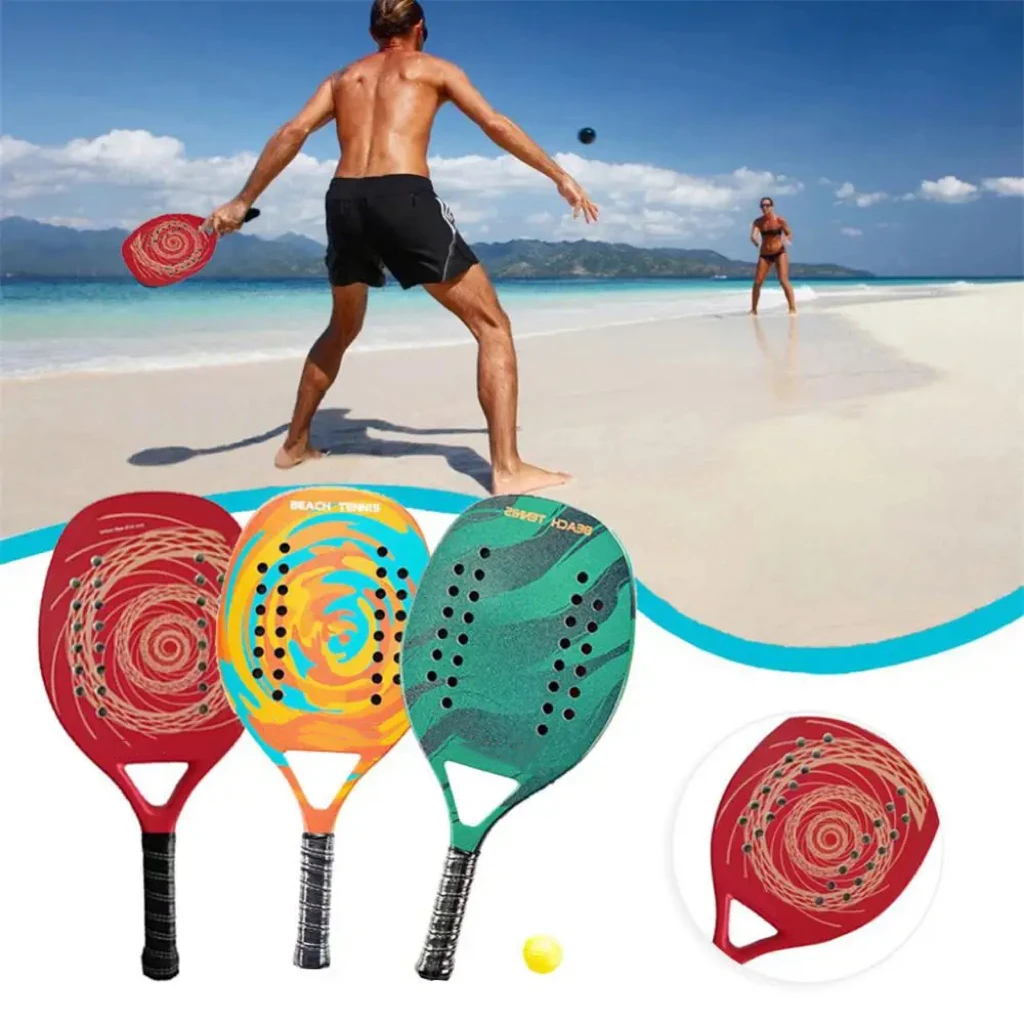 Customized Designs Full Carbon 3K 12K 18K Padel Racket Beach fiberglass padel racket