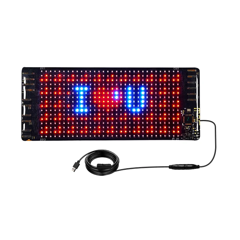 App Control Programmable Flexible LED Car Sign Board Soft Bendable LED Display Sign Smart LED Screen Car Banner led matrix panel