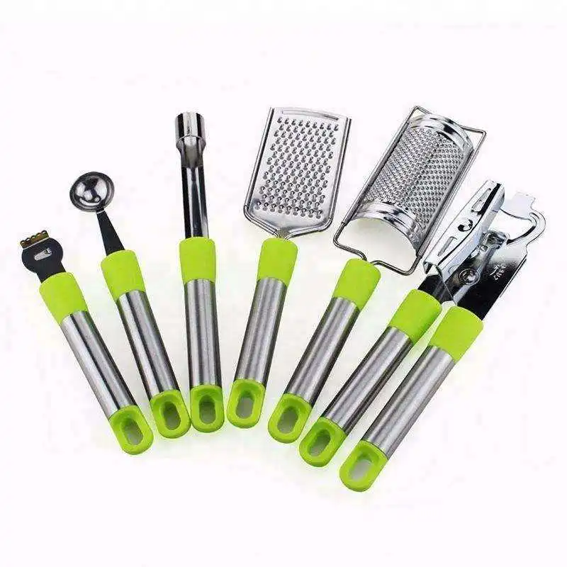 Hot Sell Kitchen Manual Slicer Cutter Grater Vegetable Garlic Onion Chopper Bottle Opener Tool Set