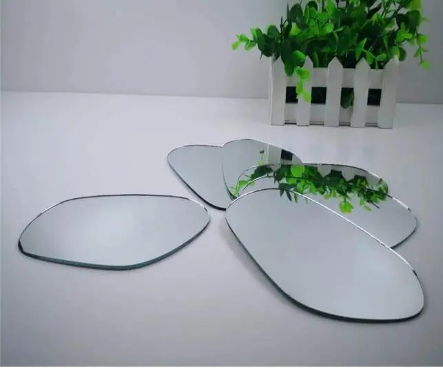 Car Auto Review Mirror 2mm Crates Simple Decorative Float Convex Concave Curved Bend Bending Bent Glass R1200 R800 305*407