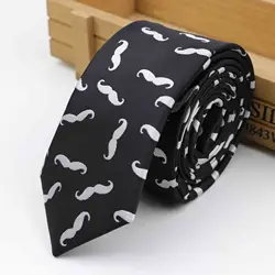 Polyester Mustache Neck Tie Set For Men Slim Necktie Bow Tie Handkerchief Suit Tie Bow ties Pocket Square Cravat