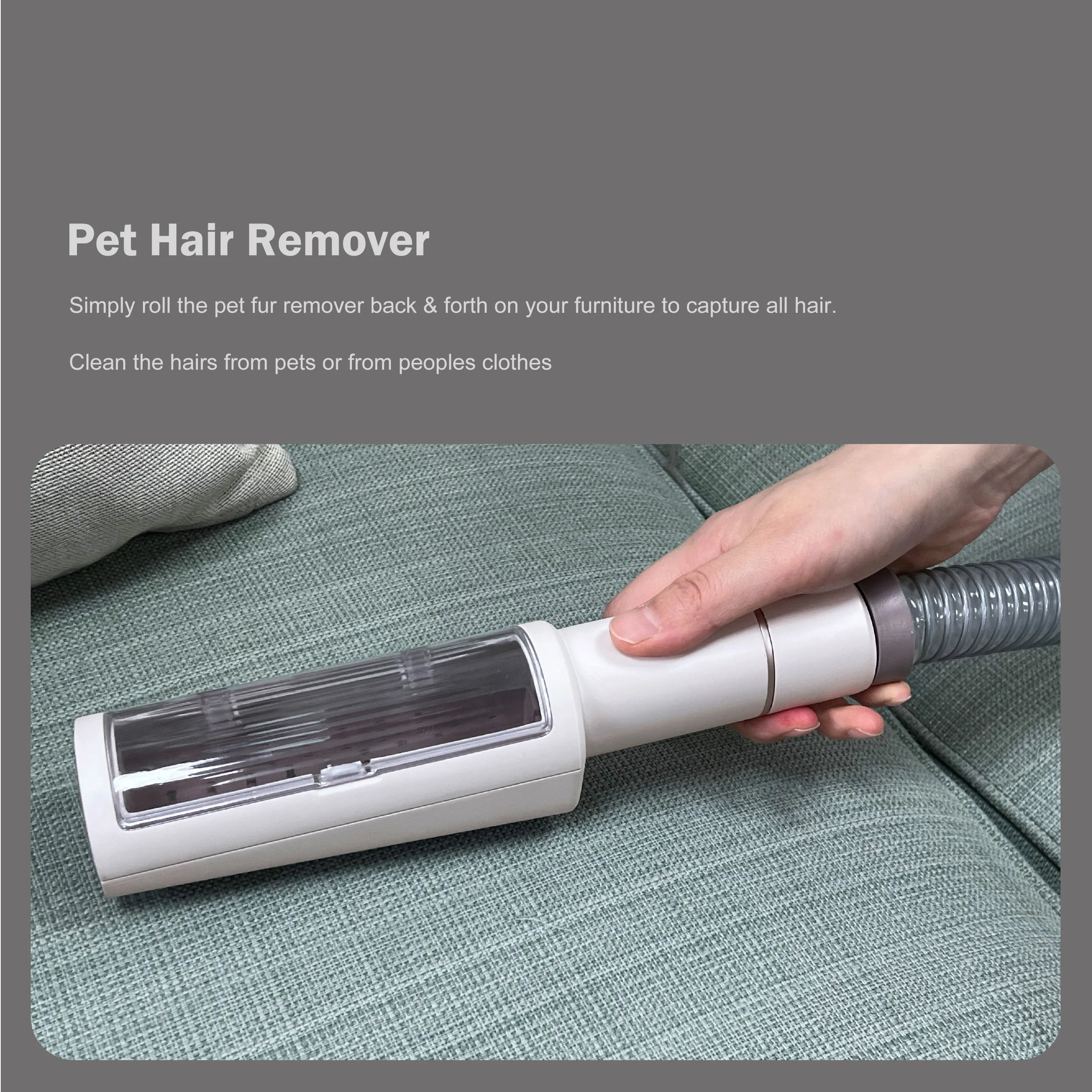 6 in 1 Pet Vacuum Cleaner Hair Grooming Electric Clipper Slicker Deshedding Cleaning Brush For Dog And Cat