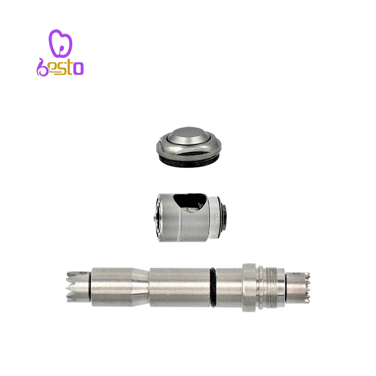 Dental Fiber Optic 1:1 Contra Angle Stainless Steel Low Speed Handpiece Contra Angle Push Button Surgical Handpiece 2.35mm Burs