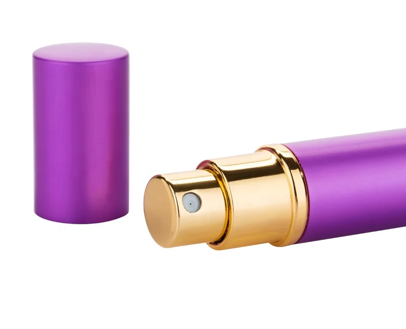 New design 5ml 10ml pocket size aluminum refillable perfume atomizer with pump spray empty perfume atomizer perfume bottle