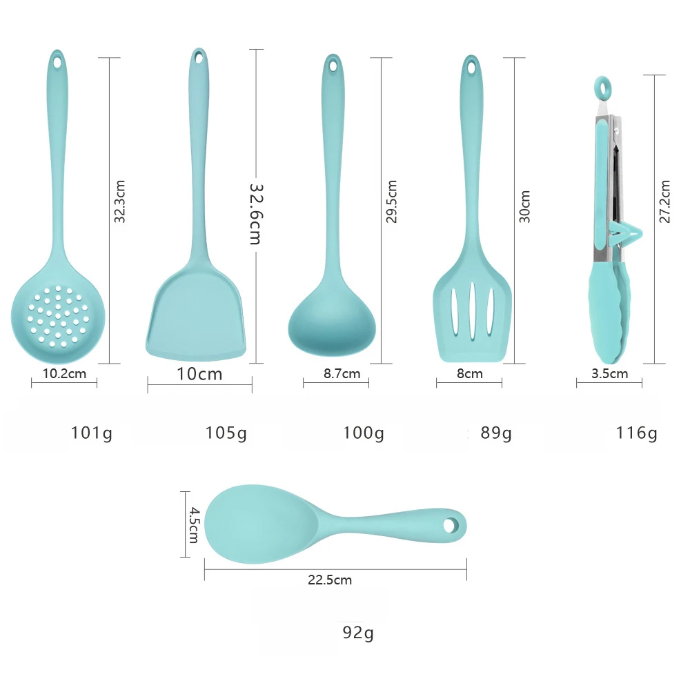 5/6PCS/Set Cream Scraper DIY Bread Cake Butter Spatula Mixer Oil Brush Non-stick Kitchen Baking Tool Silicone Spatula