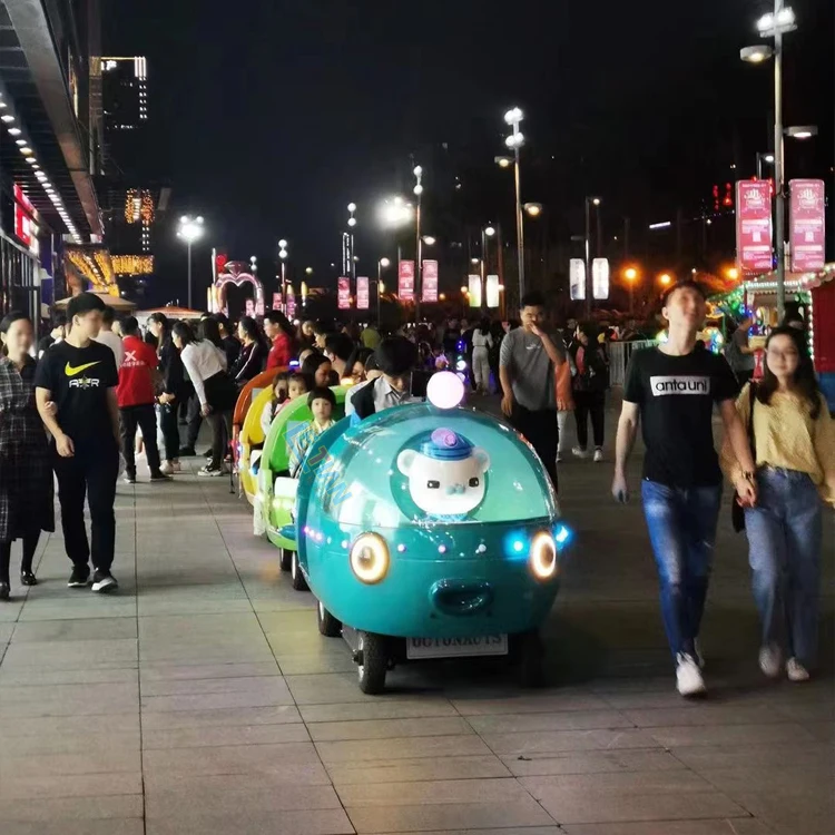 Cheap price family rides cartoon electric kids trackless tourist train manufacturer customized