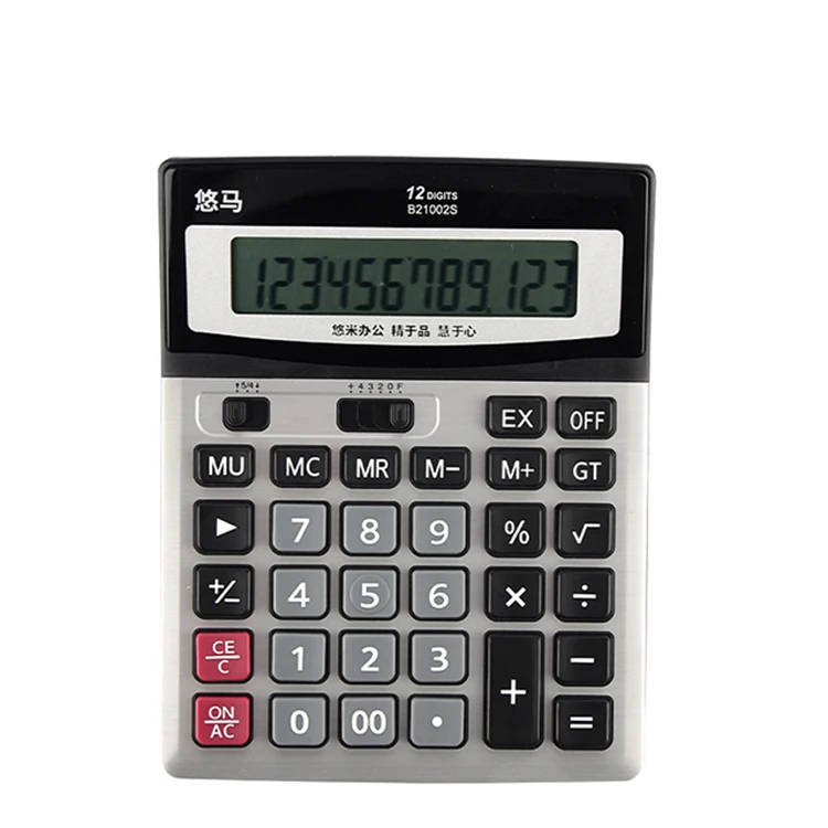 
Hot custom low price school office financial desktop simple calculator 12 digit solar calculator 
